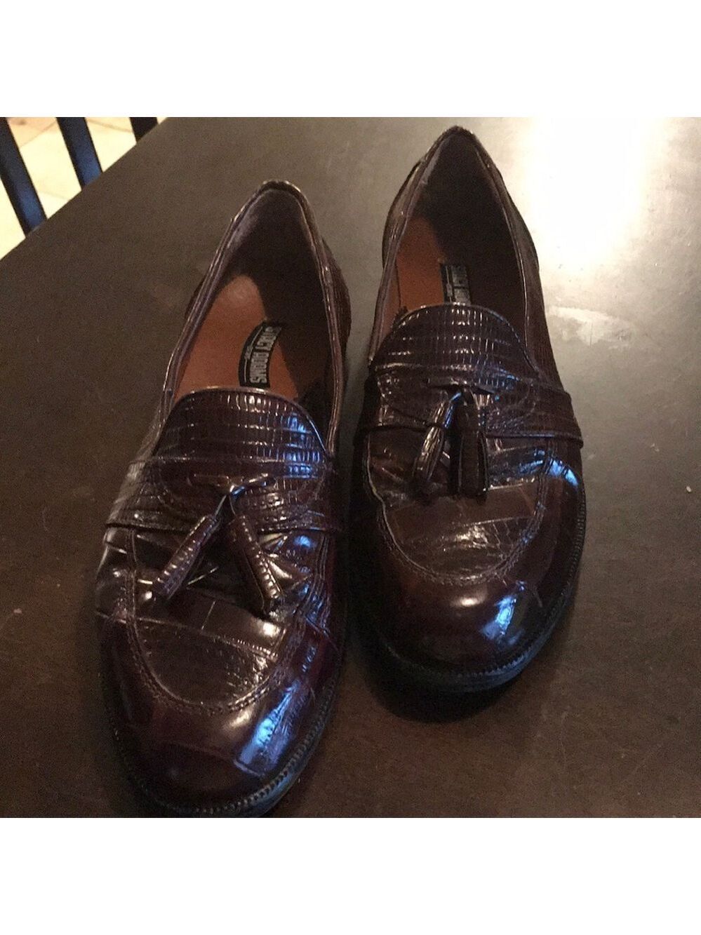 Stacy Adams snake leather